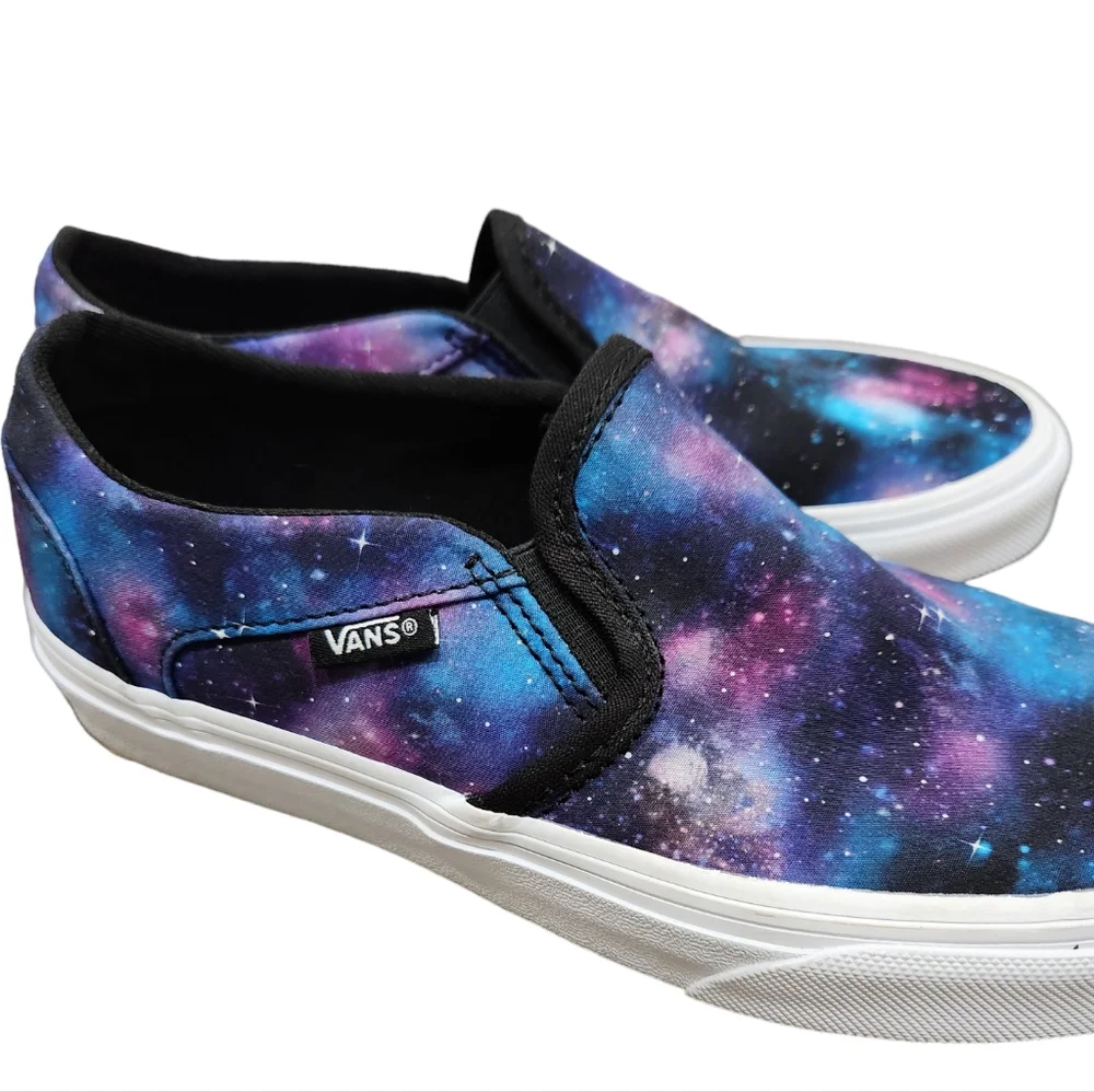 Vans Off The Wall Cosmic Cosmos Space Slip Ons Colorful Galaxy Sneakers 6